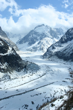 just-breezy:  The Mer de Glace in April,