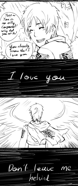 ask-erenrivaille:ANONS WHY DID YOU MADE ME THIS. I’M CRYING SO MUCH.Rivaille: …