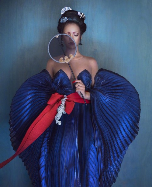 Rihanna in Iris Van Herpen photographed for Harper’s BAZAAR China August 2019