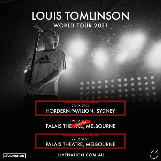 livenationoznz: 🚨 TOUR ANNOUNCE! 🚨@louist91 fans rejoice! The One Direction star today has added a new Melbourne date to his...