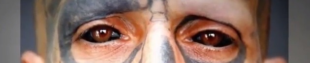 psychobat-art:  Corneal tattoos, also known as eyeball tattoos.