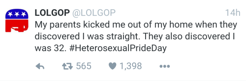 fred-weatherby:  Highlights from the #HeterosexualPrideDay tag on twitter