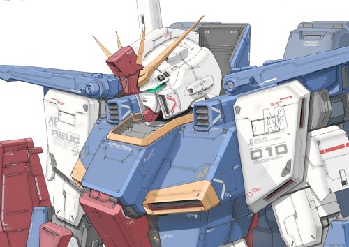 ZZ Gundam, by @aronaA0