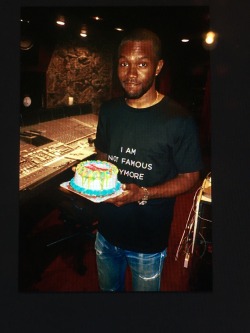 frankocean:  :) Birthday cake for Blonde.