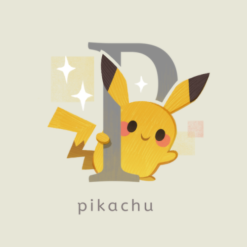 tinysnails:finally getting around to finishing my Pokemon alphabet sheet. Here’s a little prev