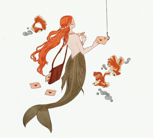 liridi:mermaid in love with the local fisherman