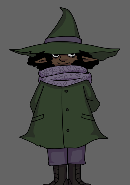 quakgrass:[image description: a cartoony drawing of taako from the adventure zone on a plain grey ba