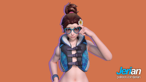 jerian-cg:Mets released an update to the D.Va rig! Uhhhh… 200 Notes and I’ll release the Nude versio