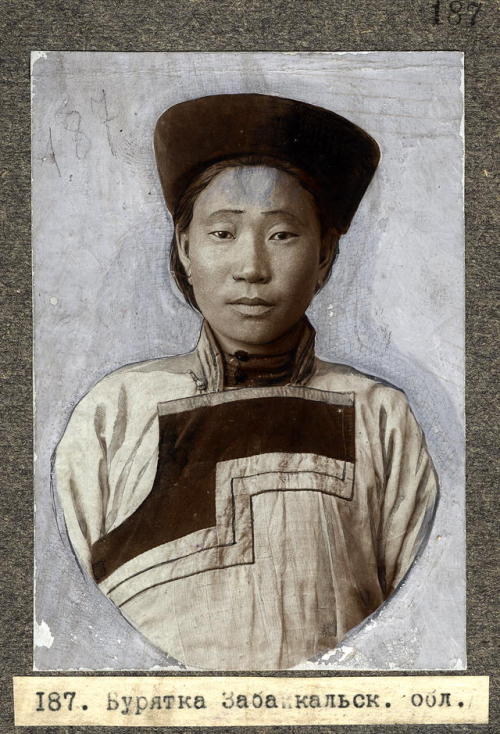 Buryats of Irkutsk Oblast (Siberia, c. 1905):Intelligent [?] BuryatWife of a prosperous manRich aris