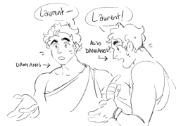 aftehous:  i thought i would have to struggle to update this blog 1x a month but i was thinking about this conversation and then my hand slippeddamen: with two of me, i can suck laurent’s dick AND eat his ass at the same time this is the best day of
