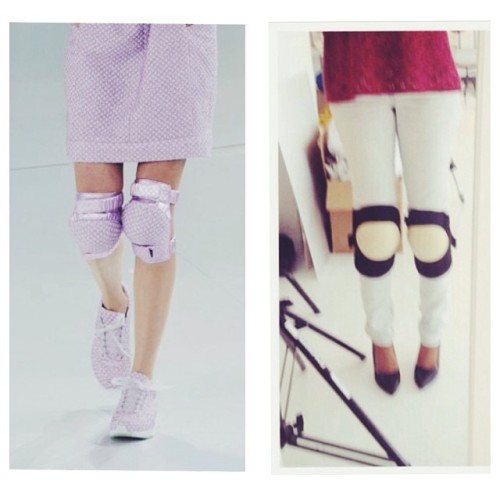 I’m a trendsetter. I started it lol (left) #chanel #couture ss14 (right) streetstyle summer 20