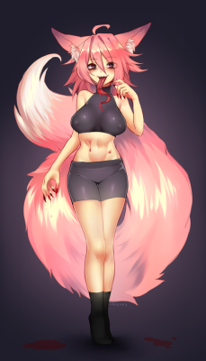 sub-res: caleana: I missed fluffday, but I hope ya still like it ;w; @sub-res !!!!!! thanks so much, she looks great! 