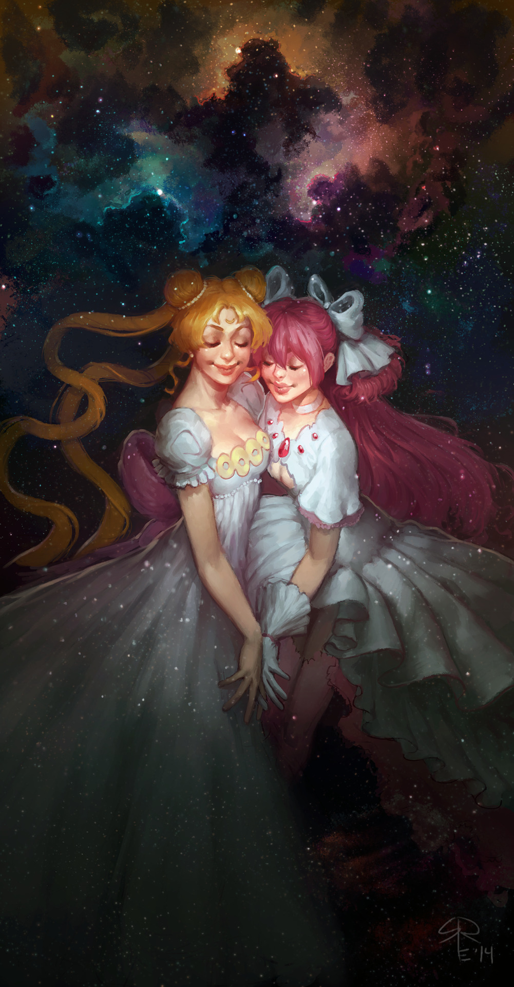 sameram:  some fanart of my lovely space ladies!!!!! :U  this took tooooo looooong