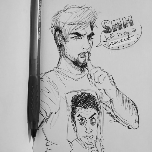 Secret green bean sketch @therealjacksepticeye((Jeff doesn’t look too hot ;;;