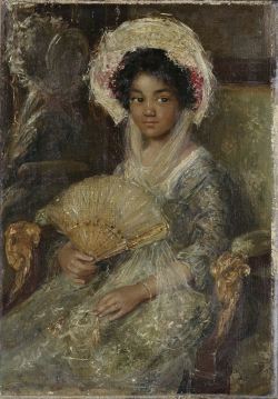 laclefdescoeurs:  Jonge vrouw met waaier, 1895-1922, Simon Maris 