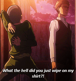 justrivaillethings:   chiefirvins-deactivated20140525: 12 days of snk a scene that made you smile [2/3]  this is where it all started 