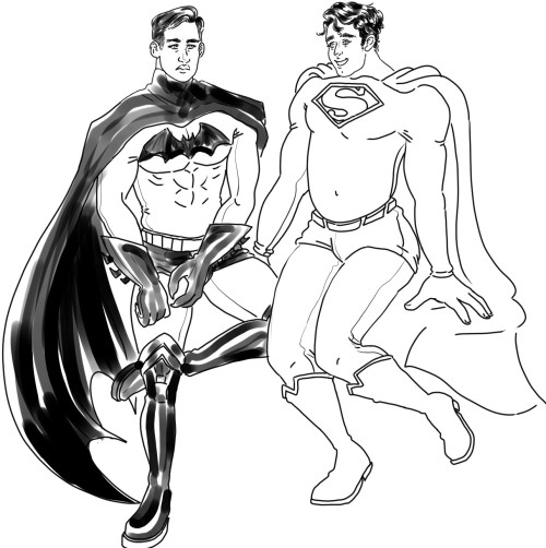 bruce is done with clark’s loving gazes but really how could you say no to that faceaka everyo