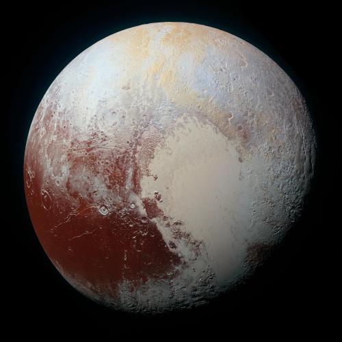 wilwheaton:The highest resolution full-color photo of Pluto, so far. Click to embiggen this and just