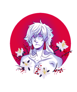 betademon:  A beautiful flower dyed white