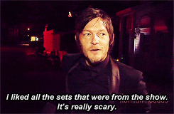 augwins:  Walking Dead Cast at Halloween Horror Nights reactions (x) 