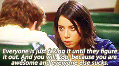 isobelstevenz:  all the things i ship ★ april ludgate and andy dwyer  april, you are the most awesome person i have ever known in my entire life. i vow to protect you. from danger. and i don’t care if i have to fight an ultimate fighter, or a bear,