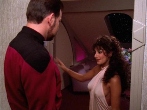 celebritysexytime:  Old school Marina Sirtis Star Trek - TNG hotness