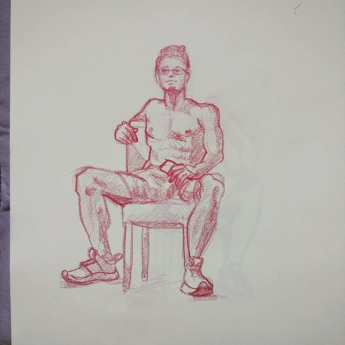 Had a great time at yesterday’s life drawing session, despite the insane Vienna heat… #