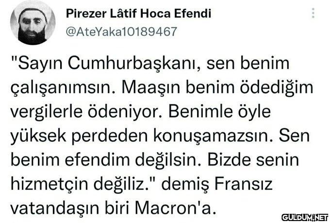 Pirezer Lâtif Hoca Efendi...