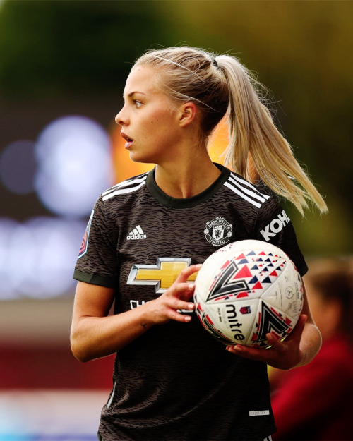 futfemdaily:Lotta Okvist of Manchester United during the FA Women’s Super League match between West 