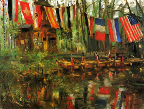 lovis-corinth: The New Pond in the Tiergarten, Berlin, 1908, Lovis Corinth