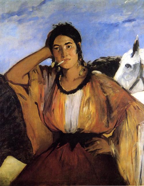 Gypsy with a Cigarette, 1862, Édouar ManetMedium: oil,canvas