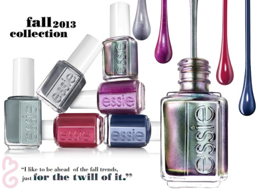 becomegorgeous:  Essie Fall 2013: For the Twill of It Nail Polishes The Essie For the Twill of It na