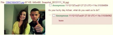 You can’t ALWAYS hate 4chan I suppose…. <3