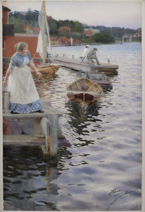 artist-zorn: Waves Lapping, Anders Zorn, National Gallery of Denmarkhttps://www.europeana.eu/portal/