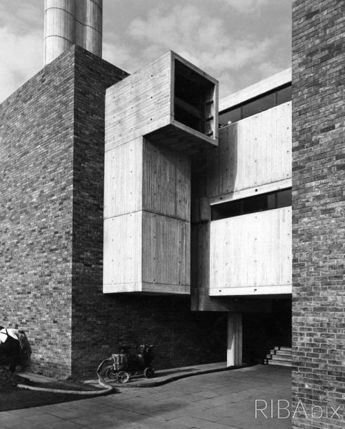 modernism-in-metroland: Ventilation Shaft, Churchill College, Cambridge 1964 Richard Sheppard Robson