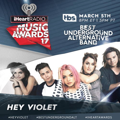 Tell us on Twitter who’s got your vote for the #BestUndergroundAlt band at our #iHeartAwards!