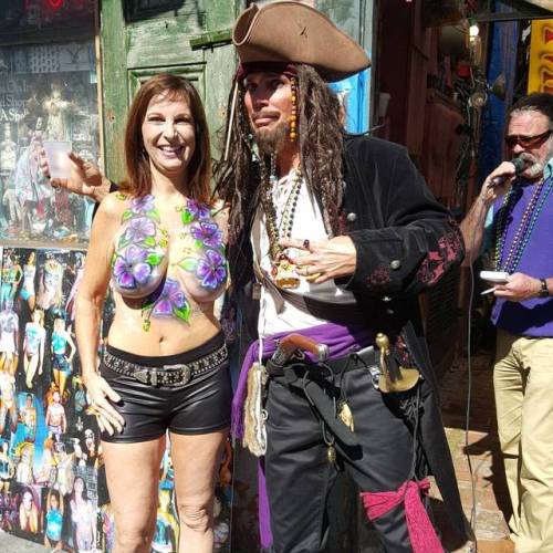 Me and Captain Jack. Gotta love Mardi Gras. #NewOrleans #TheSexyLifestyle @carolanddavid