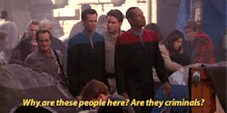 spocksballz:ALTALTALTALTALT—“So they get put in here?”—“Welcome to the twenty-first century, Doctor.”Deep Space Nine Season 3, Episode 11: Past Tense (Part 1)