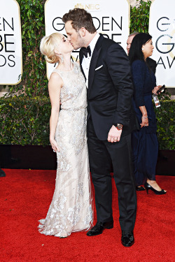 Vikander:  Anna Faris And Chris Pratt Attend The 72Nd Annual Golden Globe Awards