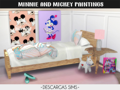 Minnie And Mickey Paintings-12 swatchesDOWNLOAD at my blog!