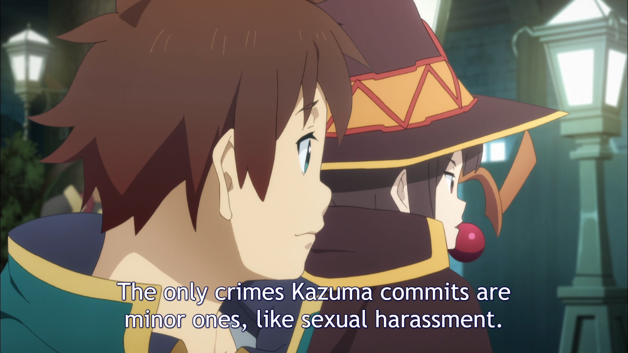 Kazuma só comete pequenos delitos😳