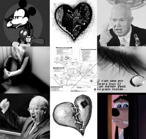 espionageshitposts:moodboard: nikita khrushchev is refused passage to disneyland – 19 sept 1959and i