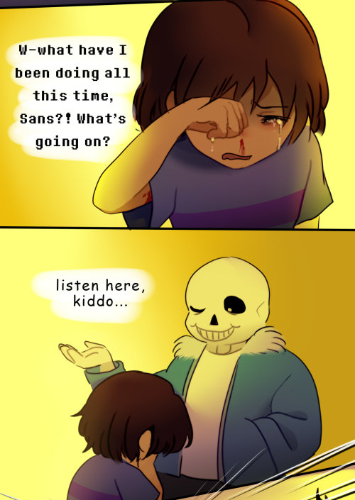 raggidiprimavera:  I doubt Sans would fall for such a cheap trick but I still thought such a scenario would be fun to draw Idea by @mahathecat   STOP!!!! DX>
