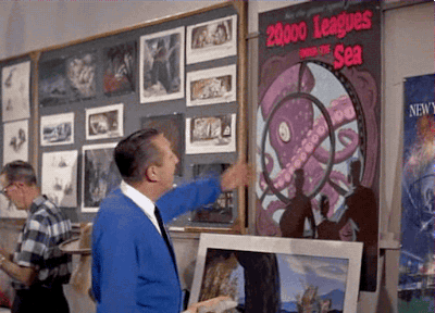 adventurelandia:Walt Disney introducing the Giant Squid from 20,000 Leagues Under the Sea in Disneyl