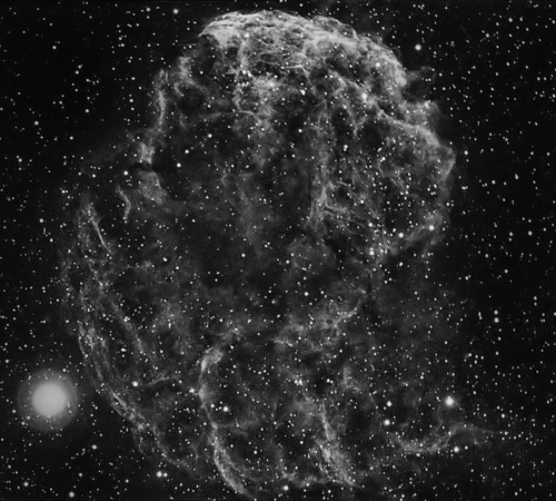 galaxyshmalaxy: IC443 - Jellyfish Nebula in Mono (by Captain Tweaky)