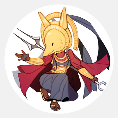 sticksandsharks: made some Amonkhet badges to hand out to people at a local prerelease event(missing
