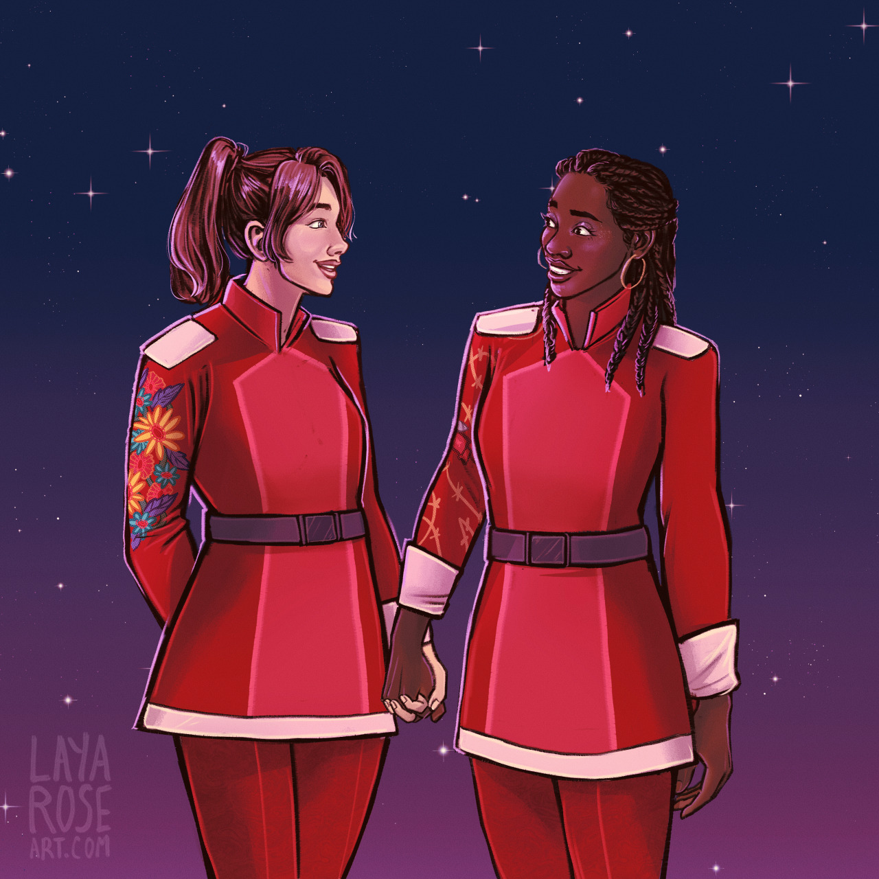 laya rose art — Tina & Rachael & Elza from Victories Greater Than...