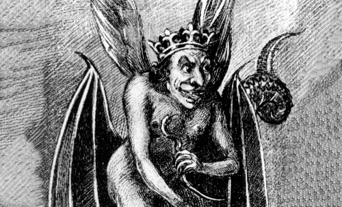 El demonio Astaroth. Ilustración antigua.