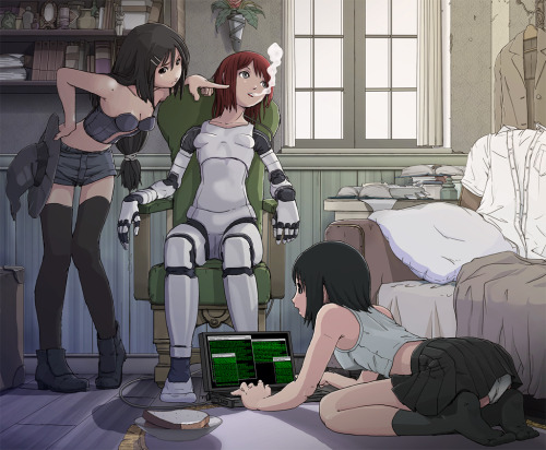 apocalyptic-witch:  I don’t watch anime.But I want the girl on the left’s outfit. 