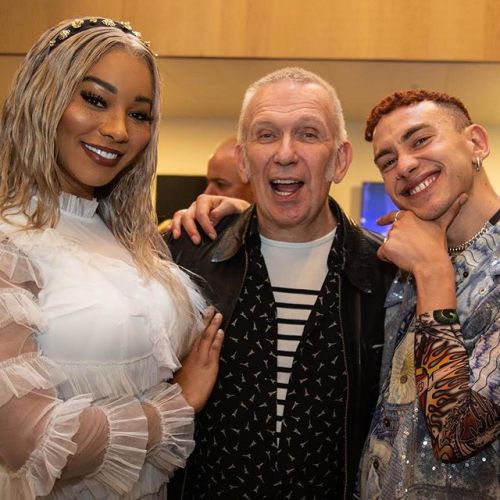 ollyyears: Me @munroebergdorf and Jean Paul fucking gaultier @jpgaultierofficial loved the #fashionf